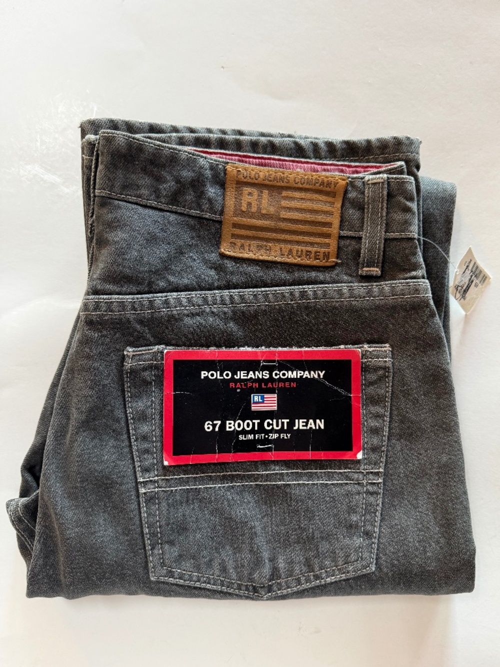 POLO JEAN COMPANY RALPH LAUREN 67 Boot Cut Slim Fit VINTAGE 10 x 32 *NWT*